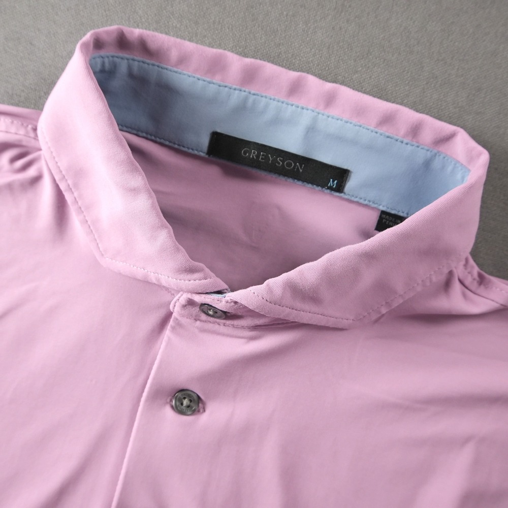 Greyson Golf Performance Stretch Resort Vacation Short Sleeve Men Polo M